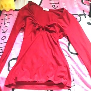 Red vintage y2k vamp top